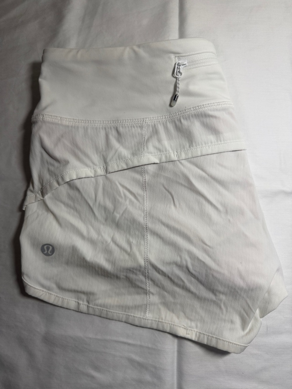Lululemon Athletica White Speed up Shorts  4